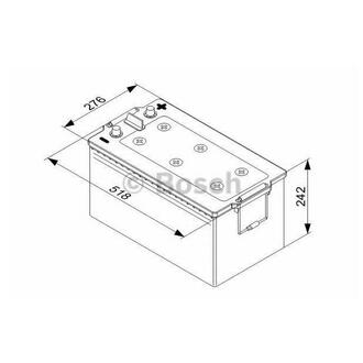 0 092 T40 800 BOSCH Стартерная аккумуляторная батарея