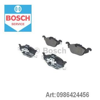 0 986 424 456 BOSCH Комплект тормозных колодок, дисковый тормоз