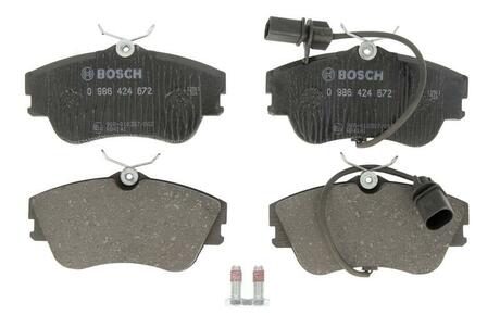 0 986 424 672 BOSCH Комплект тормозных колодок, дисковый тормоз