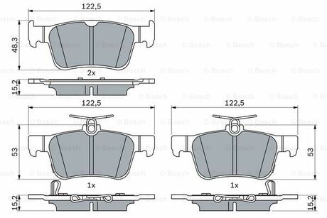 0 986 424 807 BOSCH KLOCKI HAM HONDA CIVIC X 1.0-2.0 08.16-