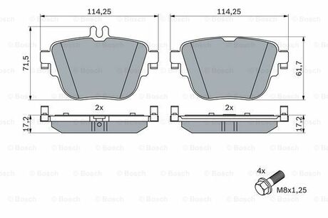 0 986 424 859 BOSCH KLOCKI HAM. DB CLS-KLASA /C257/ 18-