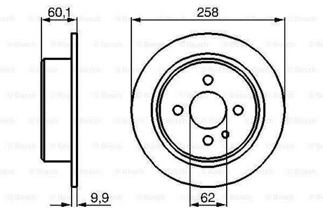 0 986 478 034 BOSCH Тормозной диск