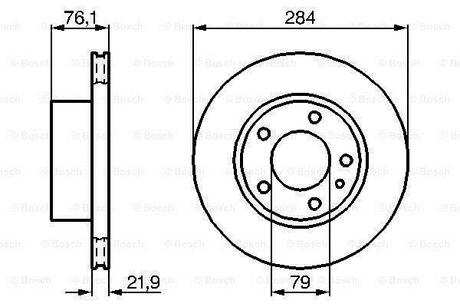 0 986 478 043 BOSCH Тормозной диск