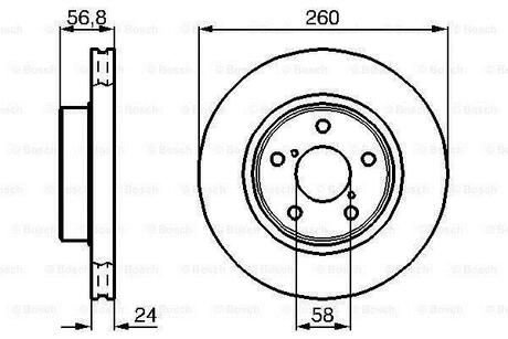 0 986 478 293 BOSCH Тормозной диск