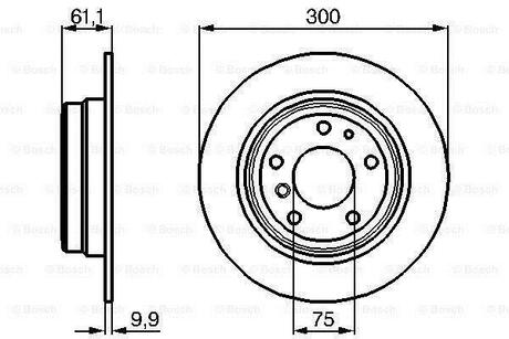 0 986 478 321 BOSCH Диск тормозной