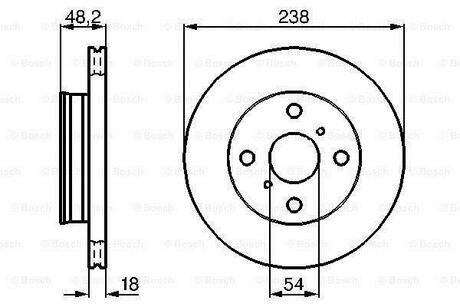 0986478385 BOSCH Тормозной диск