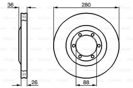 0 986 478 437 BOSCH Тормозной диск