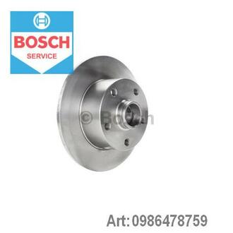 0 986 478 759 BOSCH Гальмівний диск (вир-во Bosch)