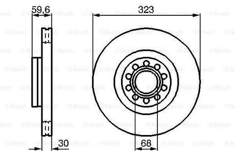 0 986 479 060 BOSCH Тормозной диск