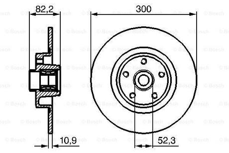 0 986 479 280 BOSCH Тормозной диск