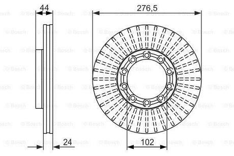 0986479609 BOSCH Диск торм. пер. RENAULT Messenger -99