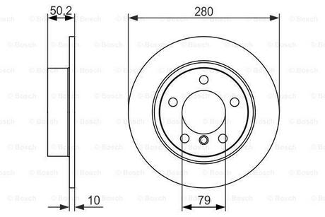 0 986 479 728 BOSCH Диск тормозной