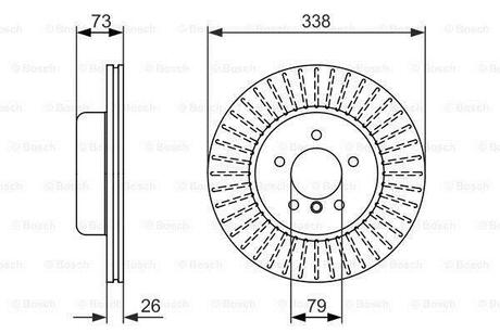 0 986 479 773 BOSCH Диск тормозной