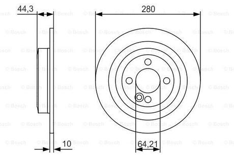 0 986 479 A08 BOSCH Тормозной диск