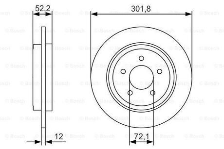 0 986 479 A53 BOSCH Тормозной диск