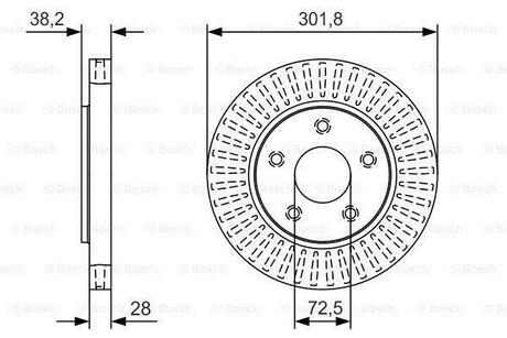 0 986 479 B17 BOSCH Тормозной диск