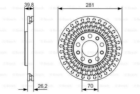 0 986 479 C42 BOSCH Тормозной диск