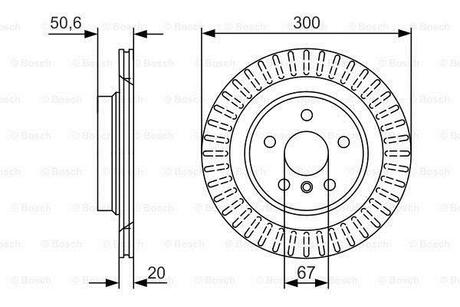 0986479C95 BOSCH TARCZA HAMULC. BMW 2 F45 14- TYŁ