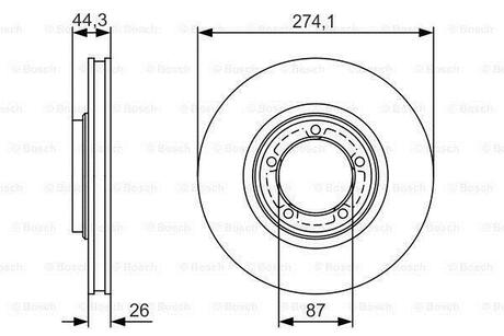 0 986 479 S79 BOSCH Тормозной диск