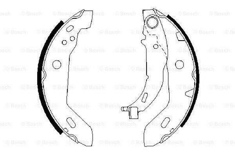 0986487565 BOSCH Комплект тормозных колодок