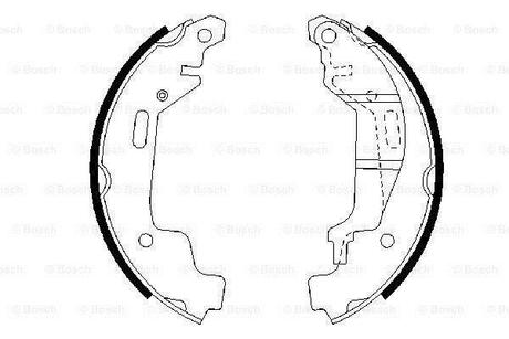 0 986 487 576 BOSCH Комплект тормозных колодок