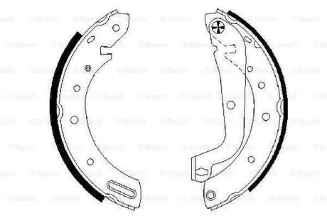 0 986 487 583 BOSCH Комплект тормозных колодок