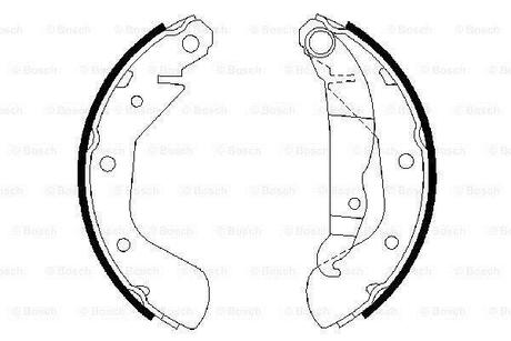 0 986 487 613 BOSCH Комплект тормозных колодок