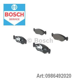 0 986 492 020 BOSCH Торм колодки дискові (вир-во Bosch)