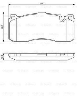 0 986 494 428 BOSCH Колодки гальмівні дискові