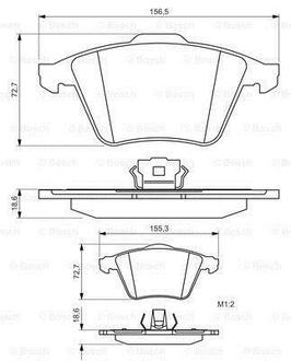 0 986 494 492 BOSCH Гальмівні колодки, дискові