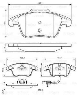 0 986 494 538 BOSCH Гальмівні колодки дискові