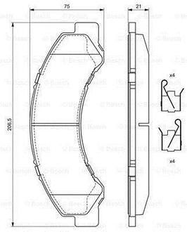 0 986 494 677 BOSCH KLOCKI HAM TOYOTA DYNA 400 4.6TDI 147KM 03-