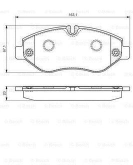 0 986 495 113 BOSCH Комплект тормозных колодок, дисковый тормоз