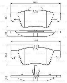 0 986 495 248 BOSCH Комплект тормозных колодок, дисковый тормоз