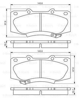 0 986 495 352 BOSCH Гальмівні колодки дискові