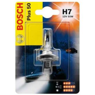 1 987 301 042 BOSCH Лампа розжарювання 12 V 55 W H7 PLUS 50 блістер (вир-во Bosch)