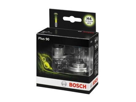 1 987 301 074 BOSCH Лампа розжарювання H4 12V 60/55W P43t +90 (комплект) (вир-во Bosch)