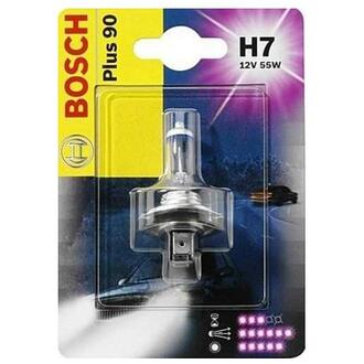 1 987 301 078 BOSCH Лампа розжарювання 12 V 55 W H7 PLUS 90 блістер (вир-во Bosch)