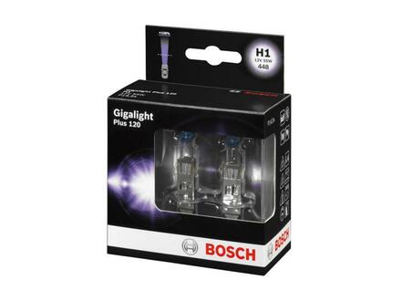 1 987 301 105 BOSCH Лампа накалу H1 12V 55W GigaLight +120 (комплект 2шт) (вир-во Bosch)