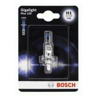 1 987 301 108 BOSCH Лампа накалу H1 12V 55W GigaLight +120 (blister 1шт) (вир-во Bosch)