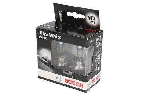 1 987 301 182 BOSCH Лампа накалу H7 12V 55W PX26d Ultra White 4200K (вир-во Bosch)