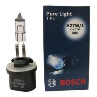 1 987 302 024 BOSCH Лампа накалу 12V 27W H27W/1 PURE LIGHT (вир-во Bosch)
