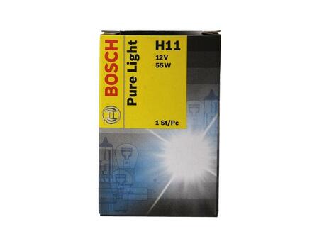1 987 302 084 BOSCH Лампа розжарювання H11 12V 55W PGJ19-2 PURE LIGHT (вир-во Bosch)