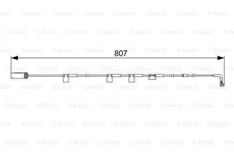 1 987 473 058 BOSCH Датчик зносу гальмівних колодок