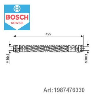 1 987 476 330 BOSCH Гальмівний шланг (вир-во Bosch)