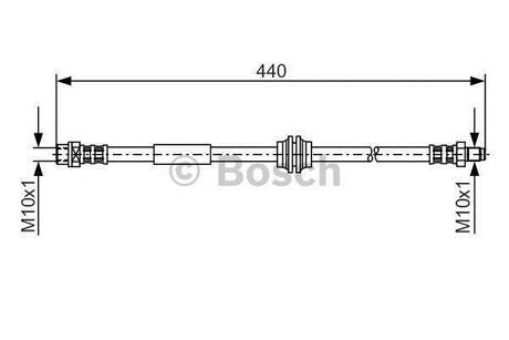 1 987 476 808 BOSCH Тормозной шланг