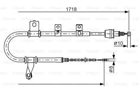 1 987 482 209 BOSCH Гальмівний трос