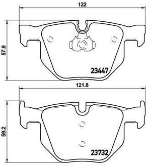 P 06 056 BREMBO Гальмівні колодки дискові