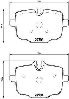 P 06 061 BREMBO Комплект тормозных колодок, дисковый тормоз
