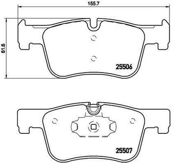 P 06 070 BREMBO Комплект тормозных колодок, дисковый тормоз